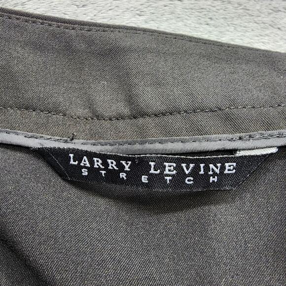 Larry Levine Skirt Womens 10 Black Tiered Pencil Side Zip Stretch Preppy Office - Picture 3 of 8